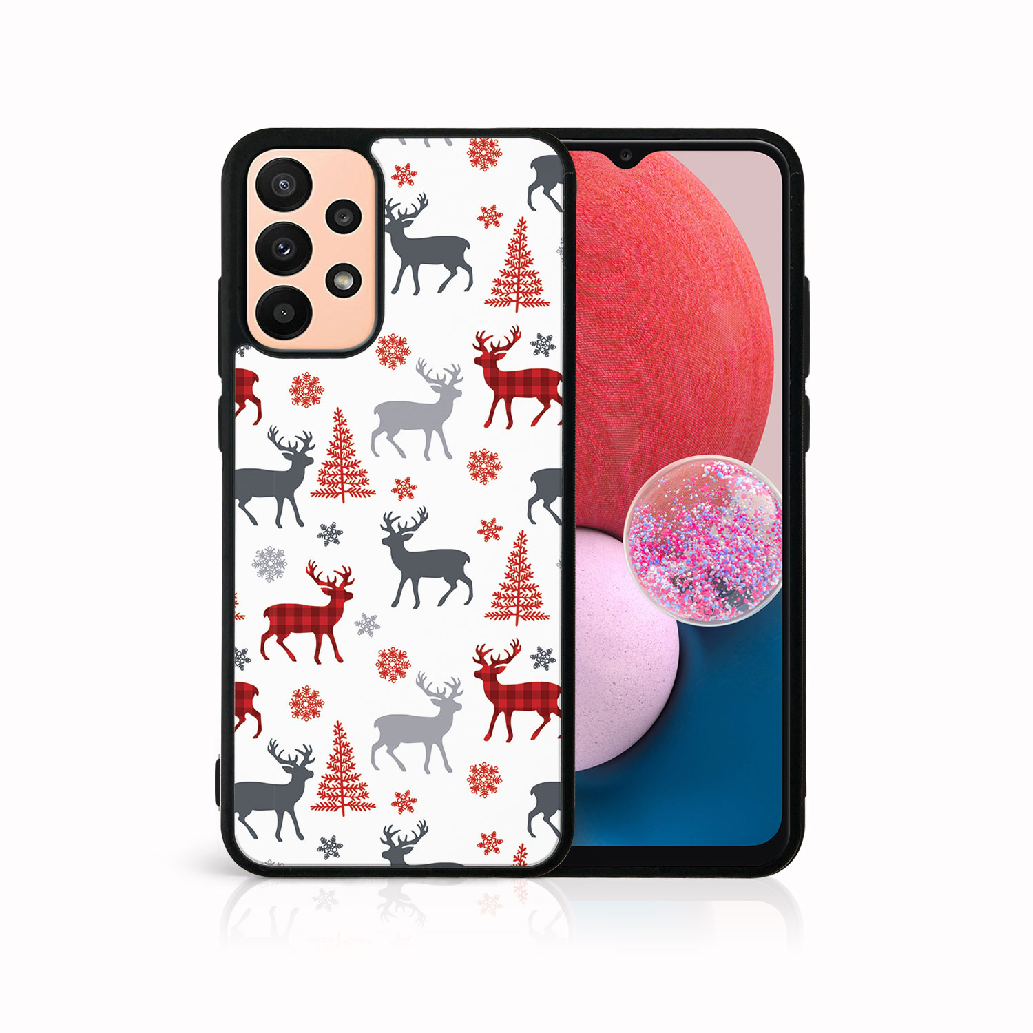 MY ART Kryt S Vánočním Designem Samsung Galaxy A13 DEER (068)