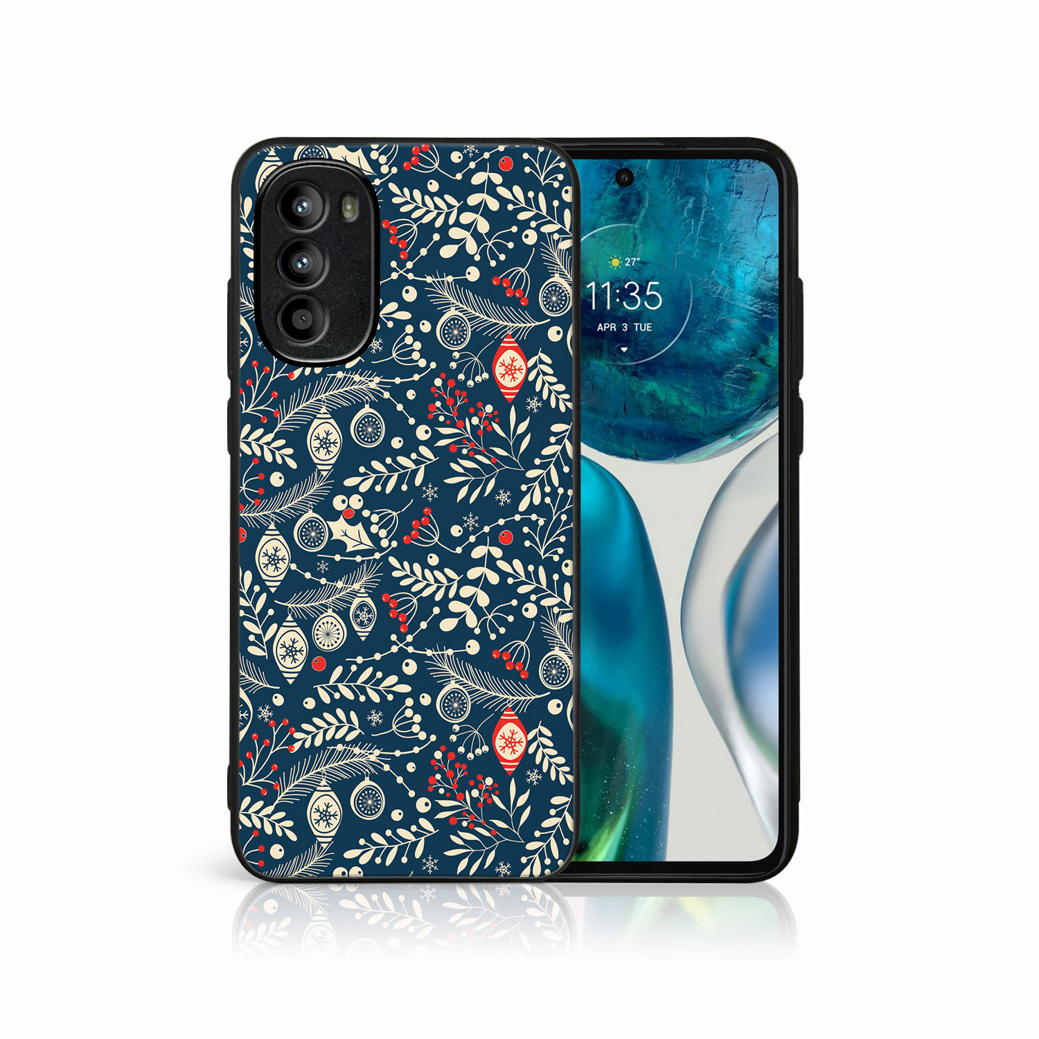 MY ART Kryt S Vánočním Designem Motorola Moto G52 MISTLETOE (070)