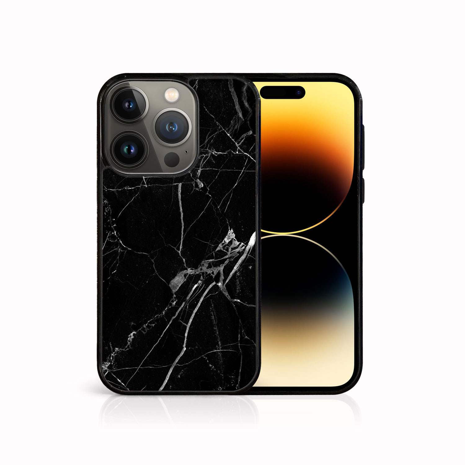 MY ART Ochranný Kryt Pre Apple IPhone 14 Pro BLACK MARBLE (142)