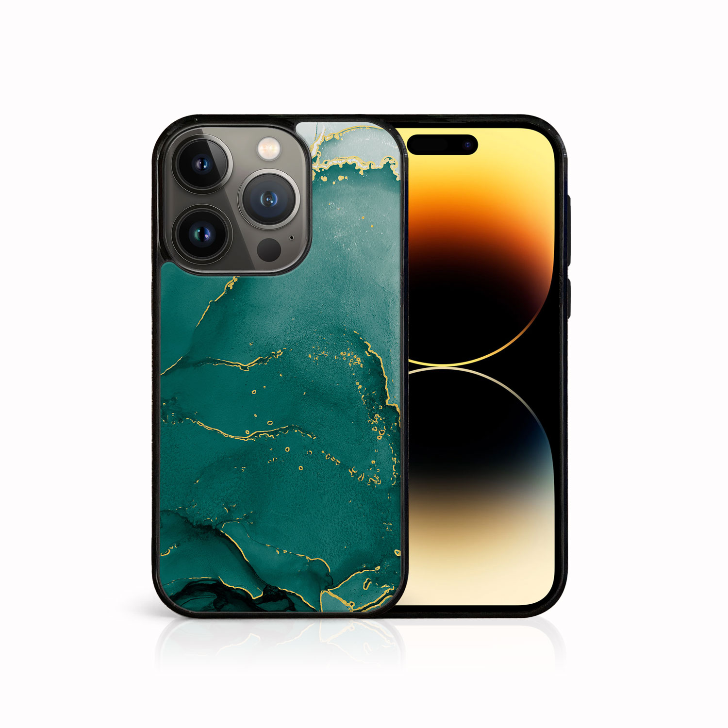 MY ART Ochranný Kryt Pre Apple IPhone 14 Pro GREEN MARBLE (145)