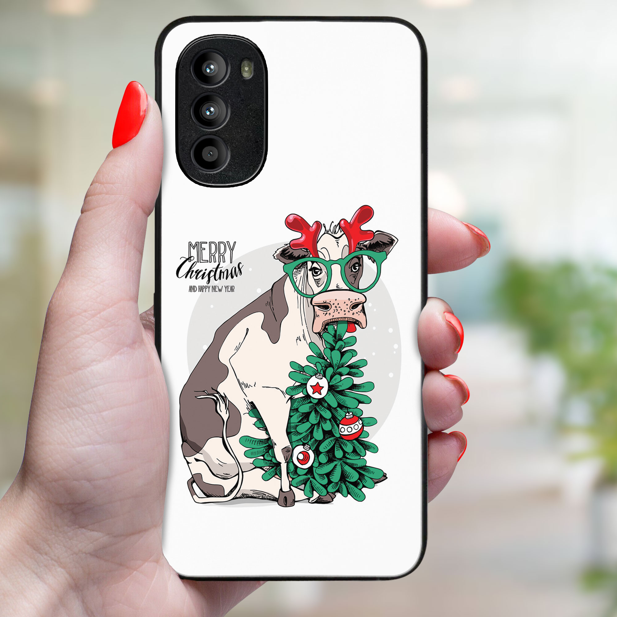 MY ART Kryt S Vánočním Designem Motorola Moto G52 MERRY CHRISTMAS (074)