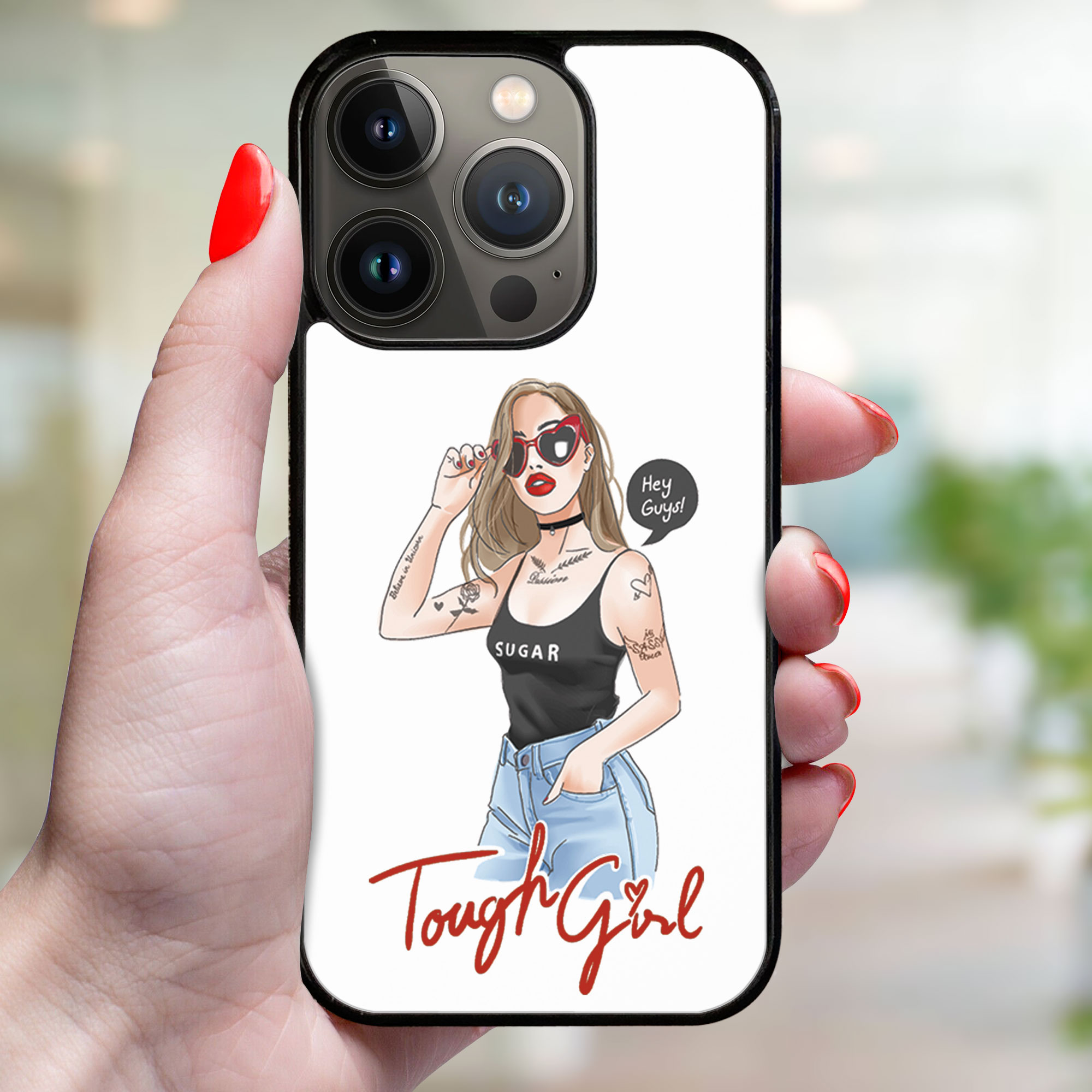 MY ART Ochranný Kryt Pre Apple IPhone 14 Pro  TOUGH GIRL (131)