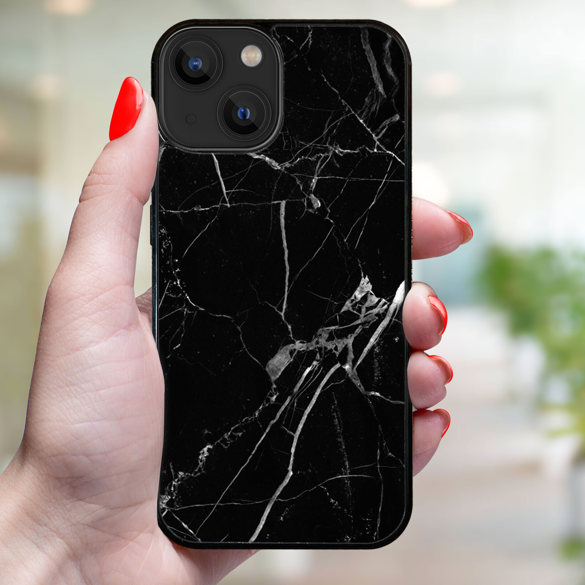 MY ART Ochranný Kryt Pro Apple IPhone 14 BLACK MARBLE (142)