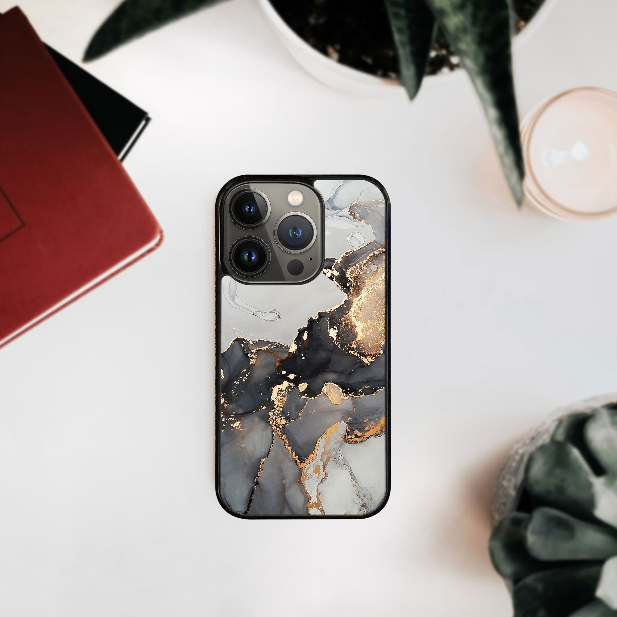 MY ART Ochranný Kryt Pre Apple IPhone 14 Pro GREY MARBLE (140)