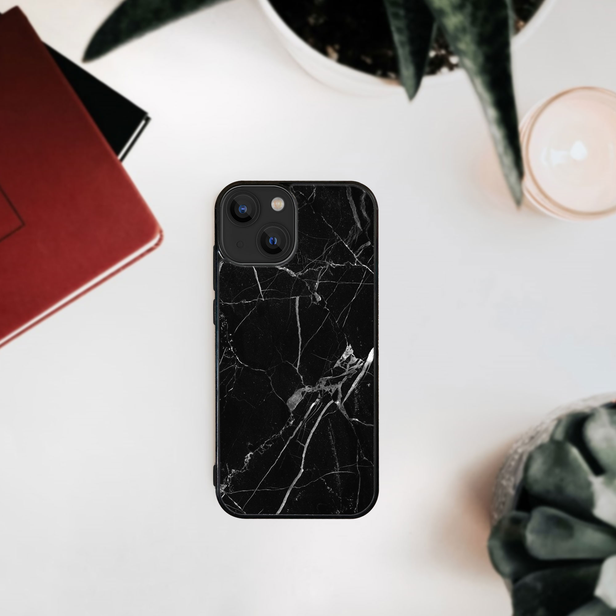 MY ART Ochranný Kryt Pro Apple IPhone 14 BLACK MARBLE (142)