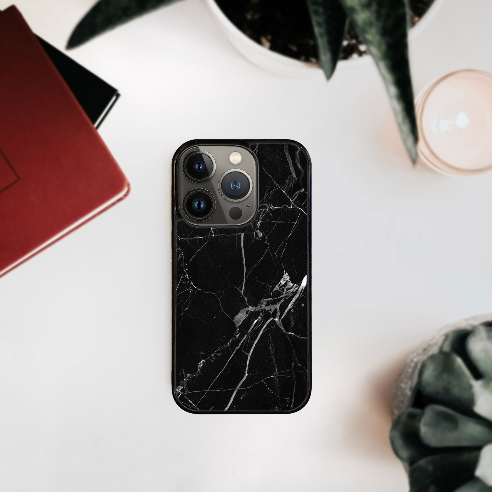 MY ART Ochranný Kryt Pre Apple IPhone 14 Pro BLACK MARBLE (142)