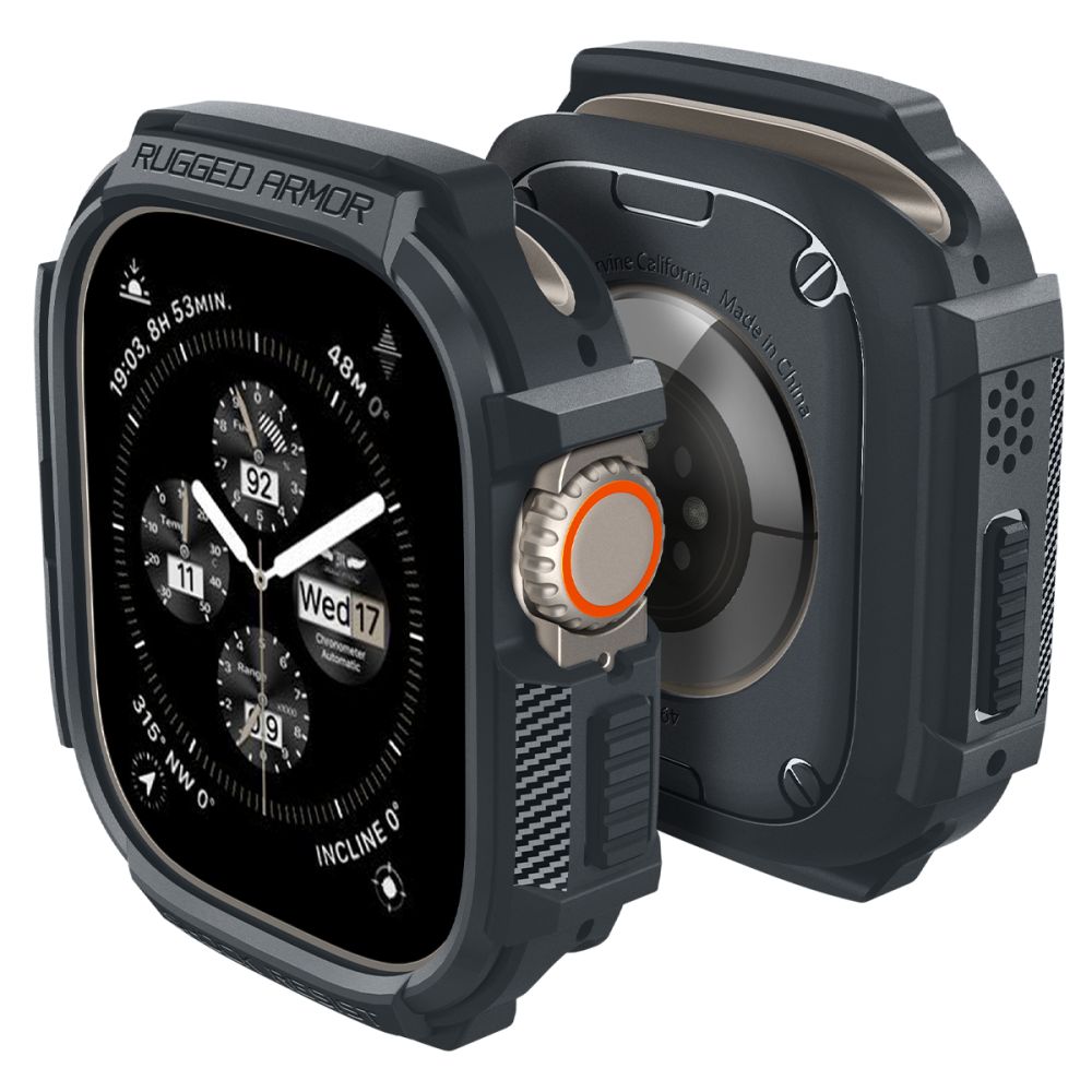 SPIGEN RUGGED ARMOR Obal Na Hodinky Apple Watch 1/2 49mm DARK GREY