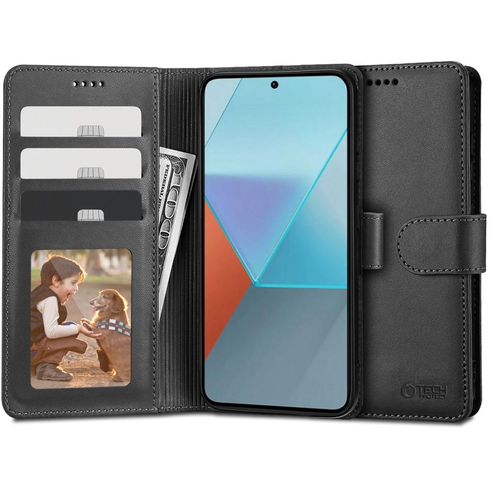 TECH-PROTECT WALLET Pouzdro Pro Xiaomi Redmi Note 13 černý