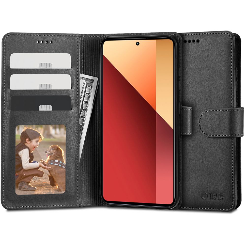 TECH-PROTECT WALLET Pouzdro Pro Xiaomi Redmi Note 13 Pro / Poco M6 Pro černý