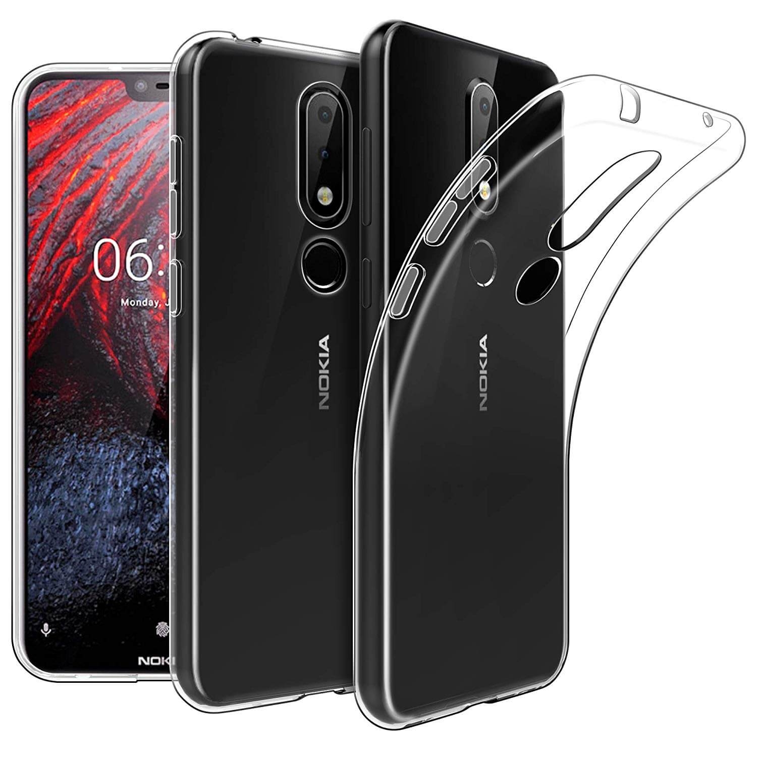 VSECHNONAMOBIL 10539
Silikonový obal Nokia 6.1 Plus 2018 (X6 2018) průhledný