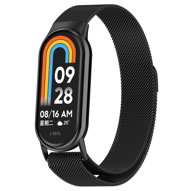 MILANESE Kovový řemínek Pro Xiaomi Smart Band 9 černý