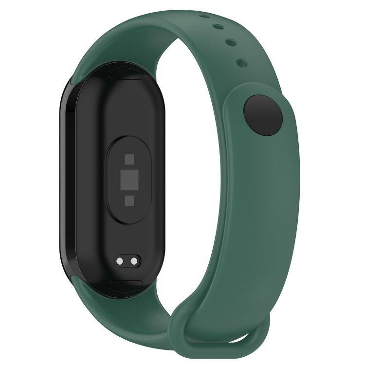 SILICONE Vyměnitelný řemínek Pro Xiaomi Smart Band 9 Tmavě Zelený