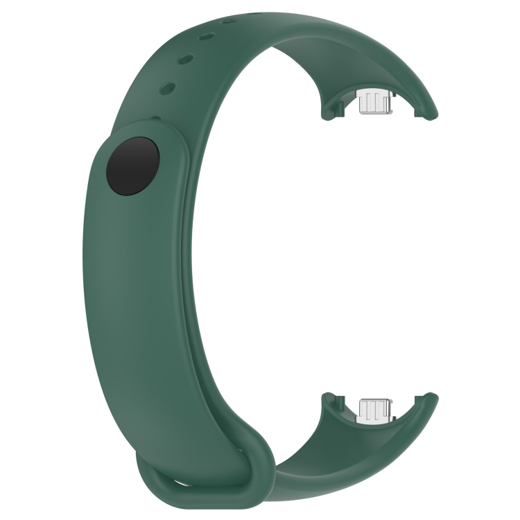 SILICONE Vyměnitelný řemínek Pro Xiaomi Smart Band 9 Tmavě Zelený