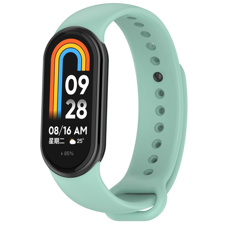 SILICONE Vyměnitelný řemínek Pro Xiaomi Smart Band 9 Světle Zelený