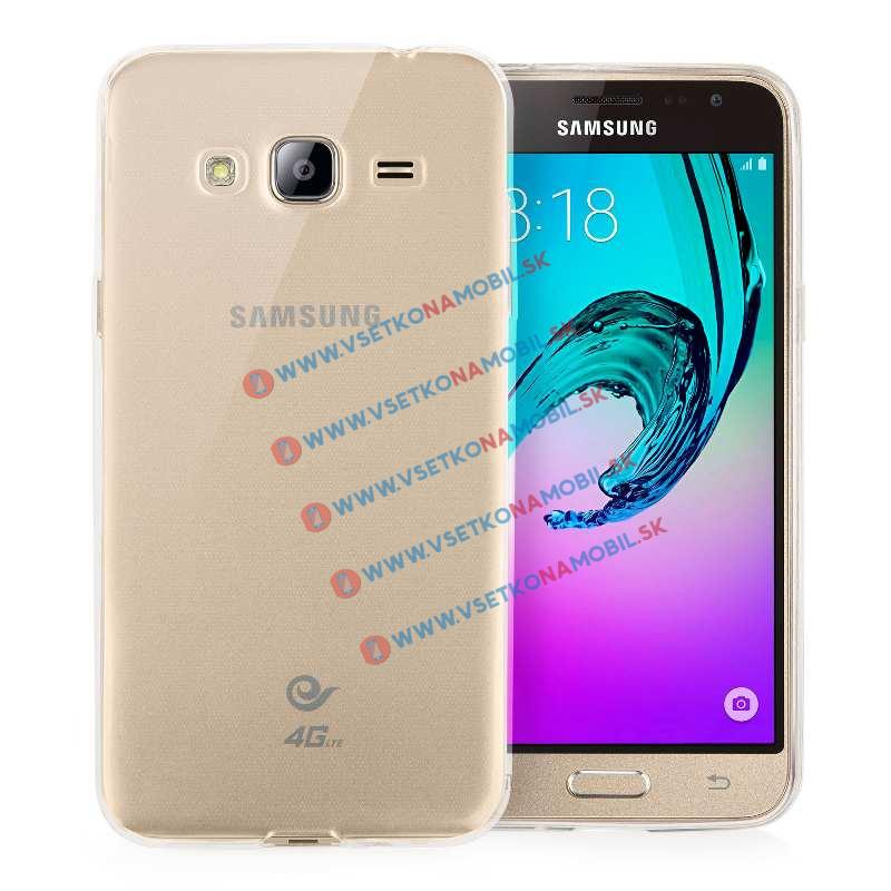 PROTEMIO 1503 Silikonový obal Samsung Galaxy J3 2016 průhledný