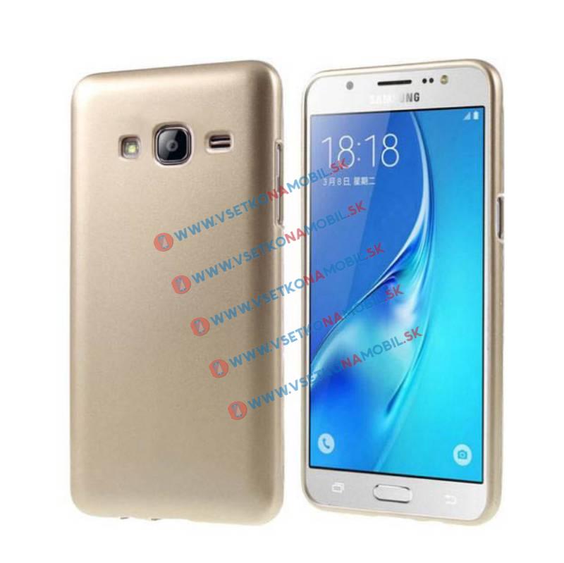 PROTEMIO 2987 Ochranný Silikonový obal Samsung Galaxy J3 2016 zlatý