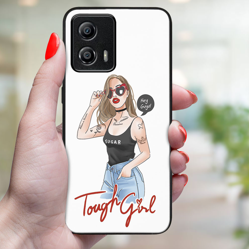 MY ART Ochranný Kryt Pro Motorola Moto G53 5G TOUGH GIRL (131)