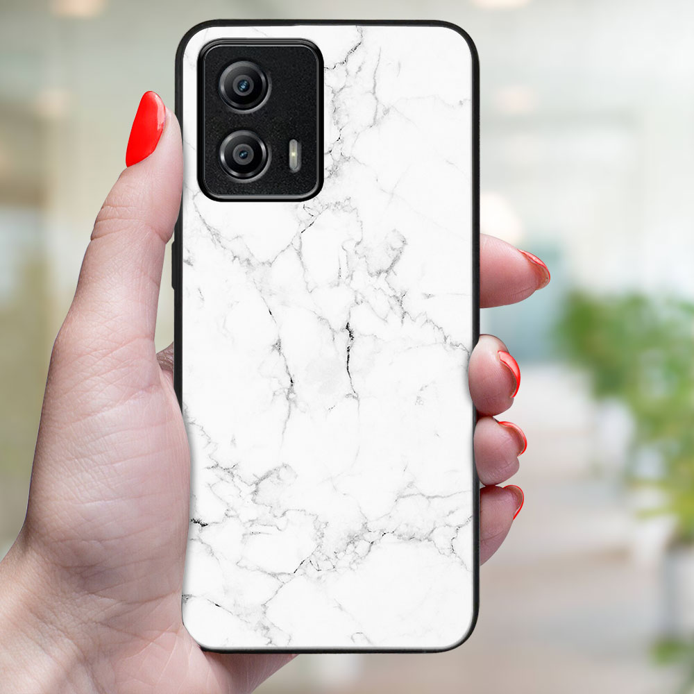 MY ART Ochranný Kryt Pro Motorola Moto G53 5G WHITE MARBLE (144)