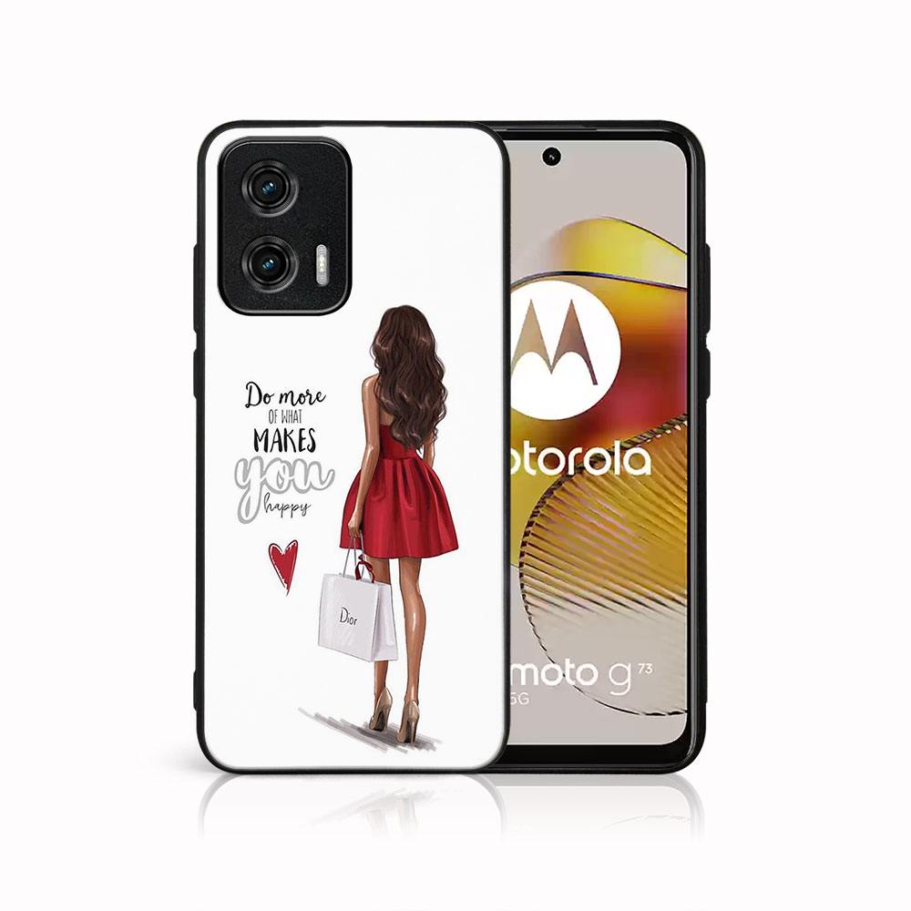 MY ART Ochranný Kryt Pro Motorola Moto G73 5G RED DRESS (137)