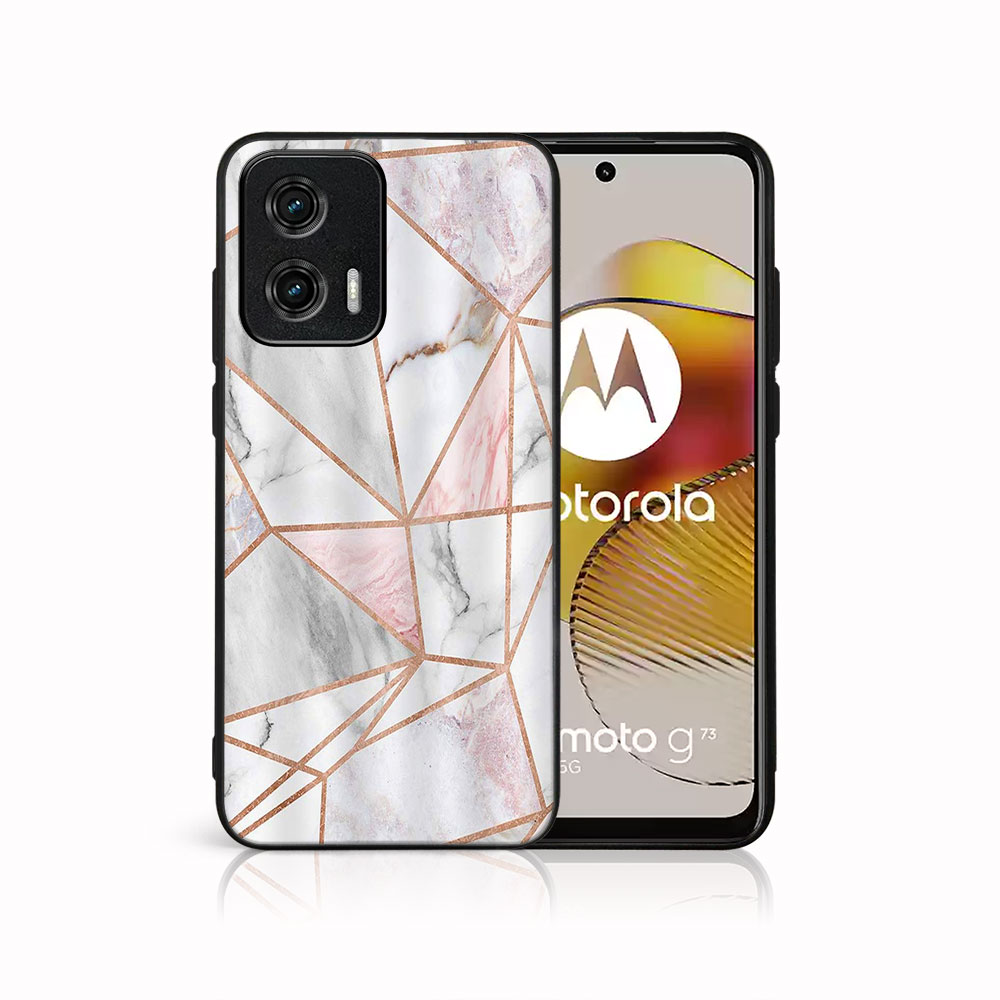 MY ART Ochranný Kryt Pro Motorola Moto G73 5G PINK MARBLE (143)