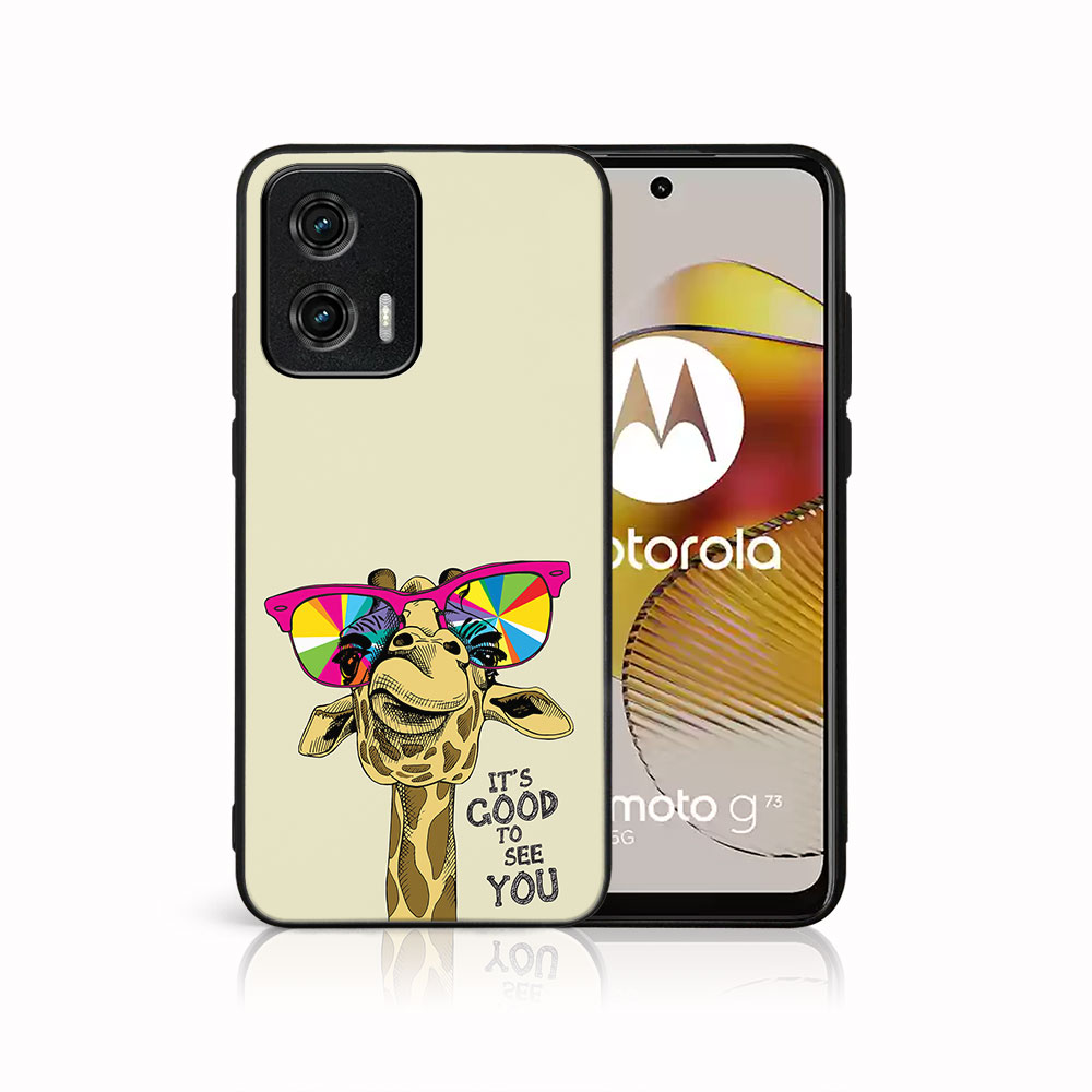 MY ART Ochranný Kryt Pro Motorola Moto G73 5G GIRAFFE (180)