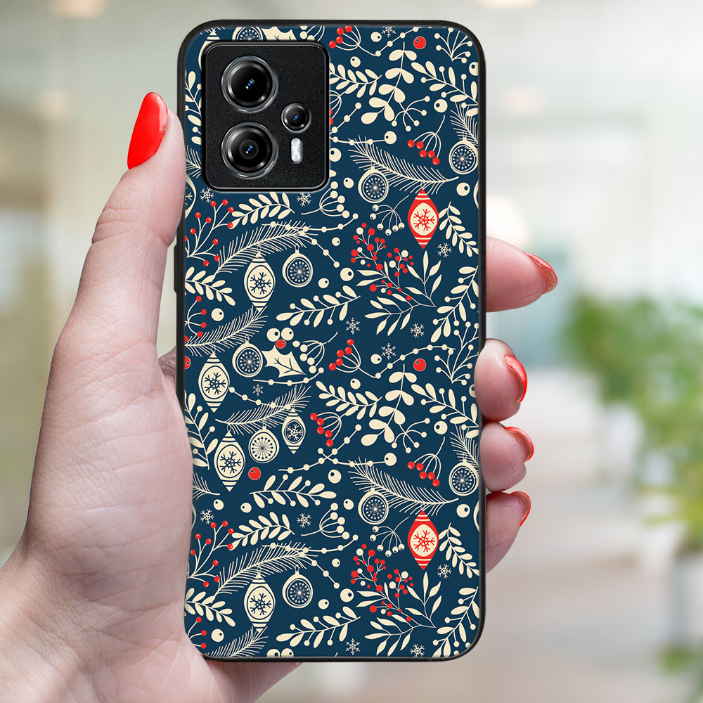 MY ART Kryt S Vánočním Designem Motorola Moto G84 5G MISTLETOE (070)