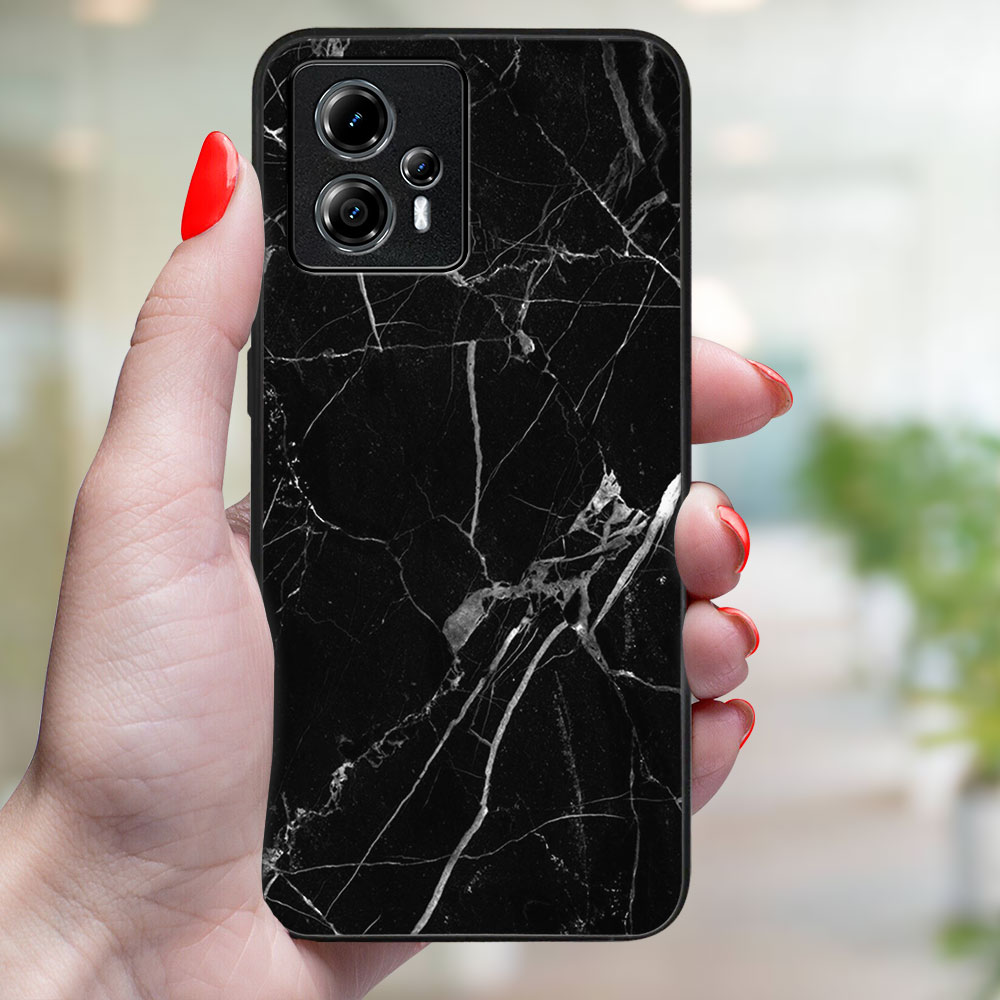 MY ART Ochranný Kryt Pro Motorola Moto G84 5G BLACK MARBLE (142)