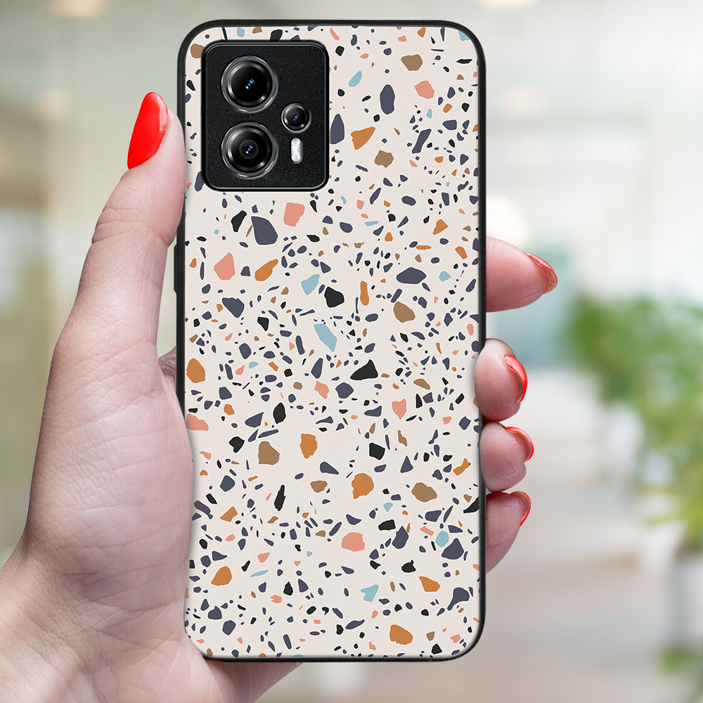 MY ART Ochranný Kryt Pro Motorola Moto G84 5G BEIGE TERRAZZO (162)