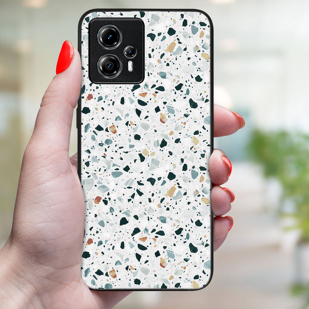 MY ART Ochranný Kryt Pro Motorola Moto G84 5G GREY TERRAZZO (163)