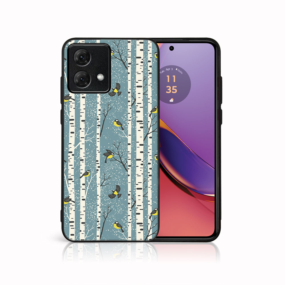 MY ART Kryt S Vánočním Designem Motorola Moto G84 5G BIRCH (072)