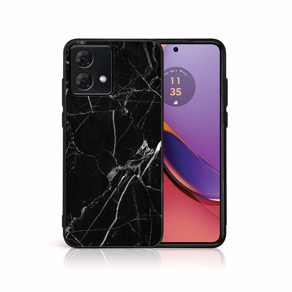 MY ART Ochranný Kryt Pro Motorola Moto G84 5G BLACK MARBLE (142)