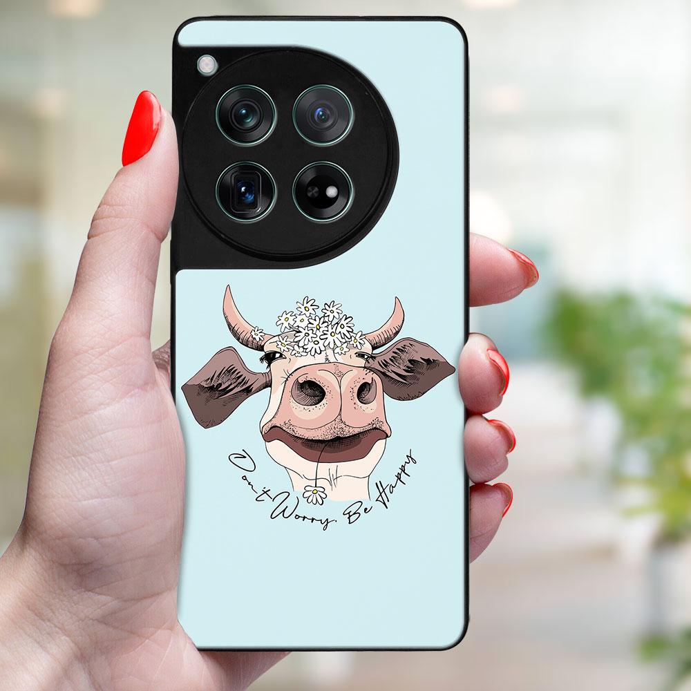 MY ART Ochranný Kryt Pro OnePlus 12 HAPPY COW (181)