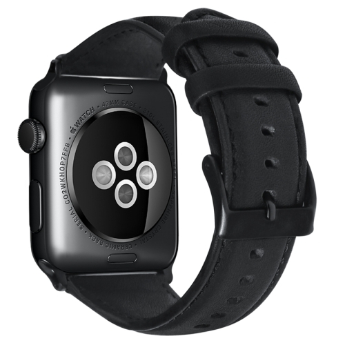 VSECHNONAMOBIL 24390
WAX Kožený řemínek Apple Watch 7 / 6 / SE / 5/4 (44mm) / 1, 2, 3 (42mm) černý