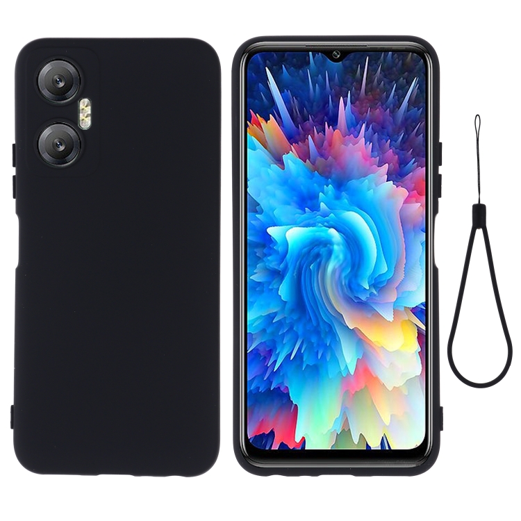 RUBBER Ochranný Kryt Pro Infinix Hot 20 5G černý