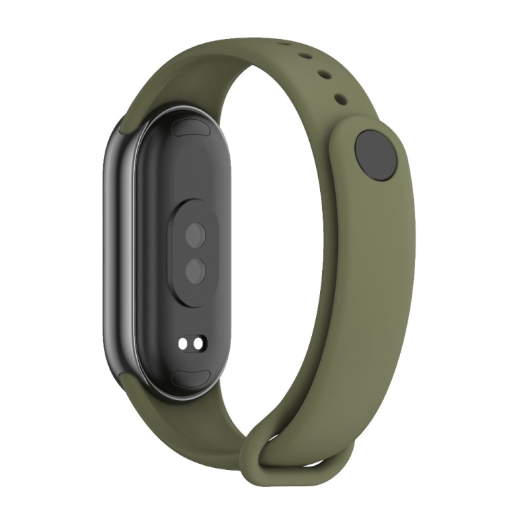 RUBBER Řemínek Pro Xiaomi Smart Band 8 Tmavě Zelený