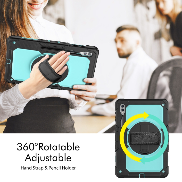 SOLID 360 Obal Pro Samsung Galaxy Tab S9 Ultra / Tab S10 Ultra Světle Modrý