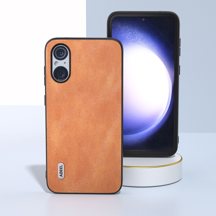 ABEEL LEATHER Obal Pro Sony Xperia 5 V Hnědý