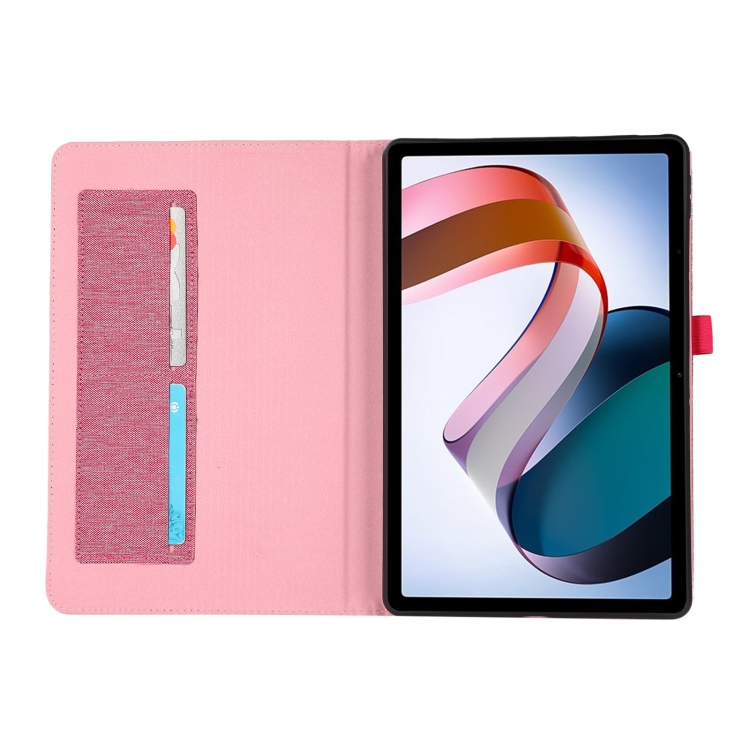 FABRIC Zaklápěcí Obal Pro Xiaomi Redmi Pad SE Růžový