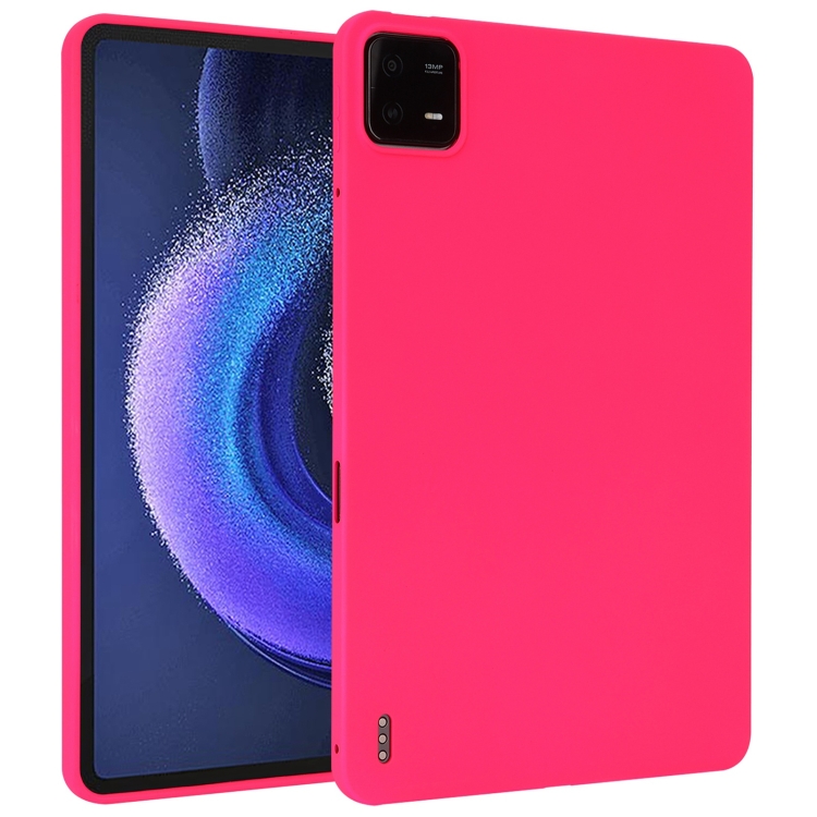 RUBBER Ochranný Kryt Pro Xiaomi Pad 6 / Pad 6 Pro Neonově Růžový