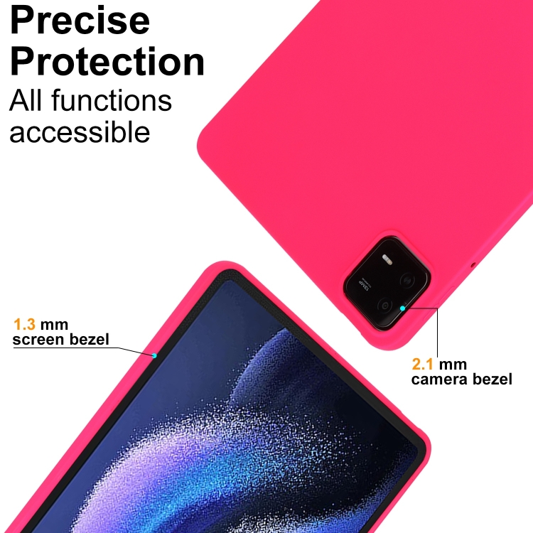 RUBBER Ochranný Kryt Pro Xiaomi Pad 6 / Pad 6 Pro Neonově Růžový