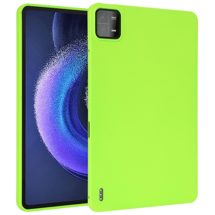 RUBBER Ochranný Kryt Pro Xiaomi Pad 6 / Pad 6 Pro Neonově Zelený