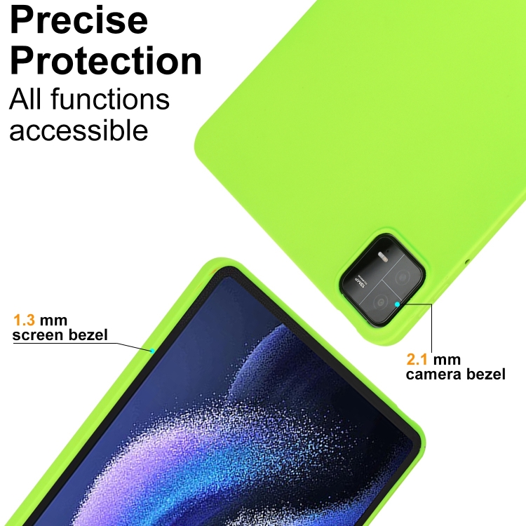 RUBBER Ochranný Kryt Pro Xiaomi Pad 6 / Pad 6 Pro Neonově Zelený