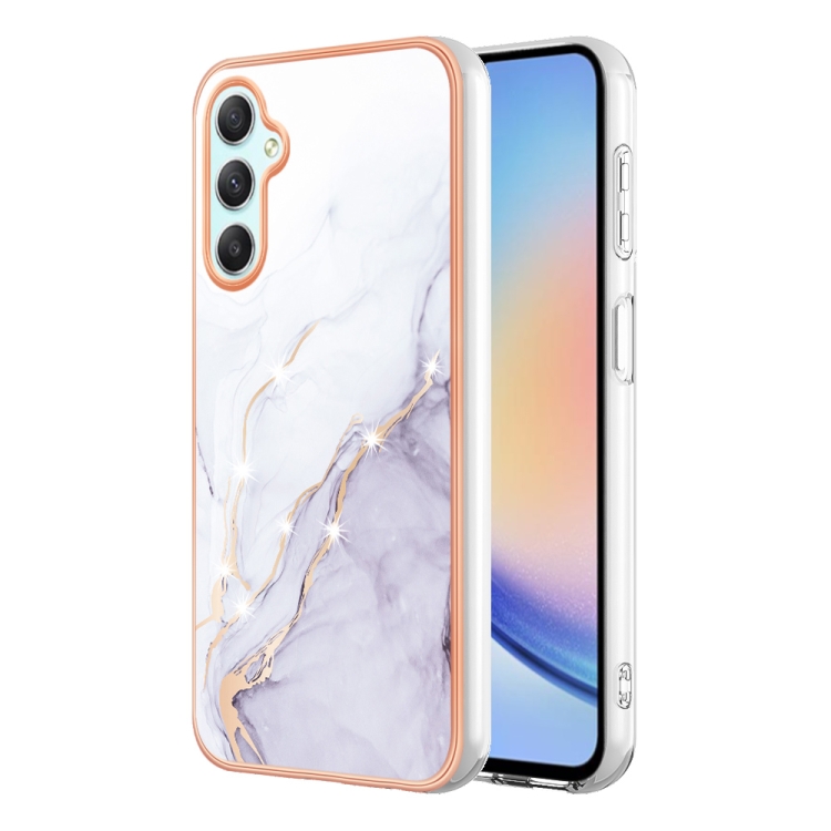 IMD MARBLE Ochranný Kryt Pro Samsung Galaxy A25 5G WHITE