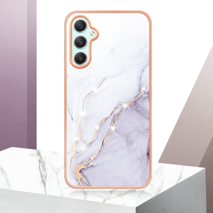 IMD MARBLE Ochranný Kryt Pro Samsung Galaxy A25 5G WHITE