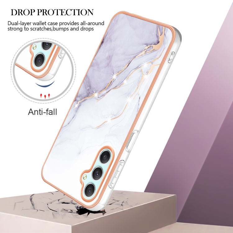 IMD MARBLE Ochranný Kryt Pro Samsung Galaxy A25 5G WHITE