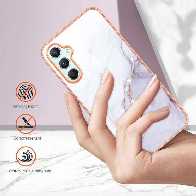 IMD MARBLE Ochranný Kryt Pro Samsung Galaxy A25 5G WHITE