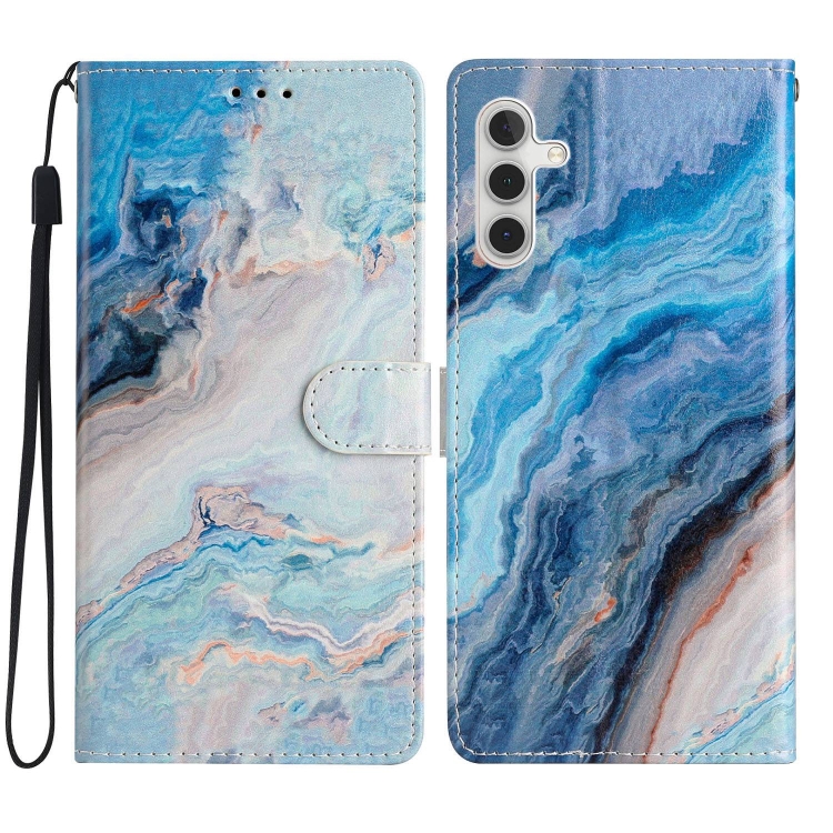 ART Peněženkový Kryt Pro Samsung Galaxy A05s BLUE MARBLE