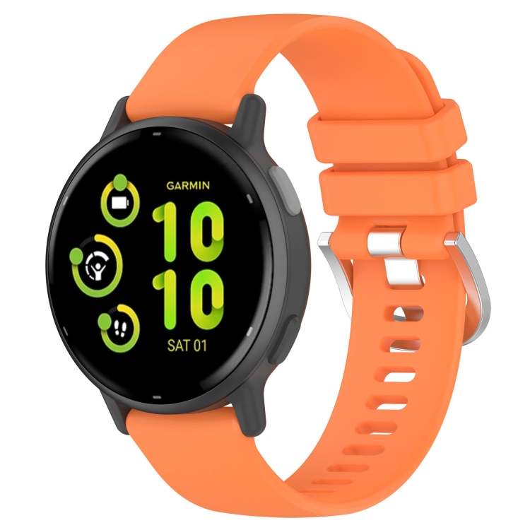 SILICONE Řemínek Pro Garmin Vivo Active 5 Oranžový