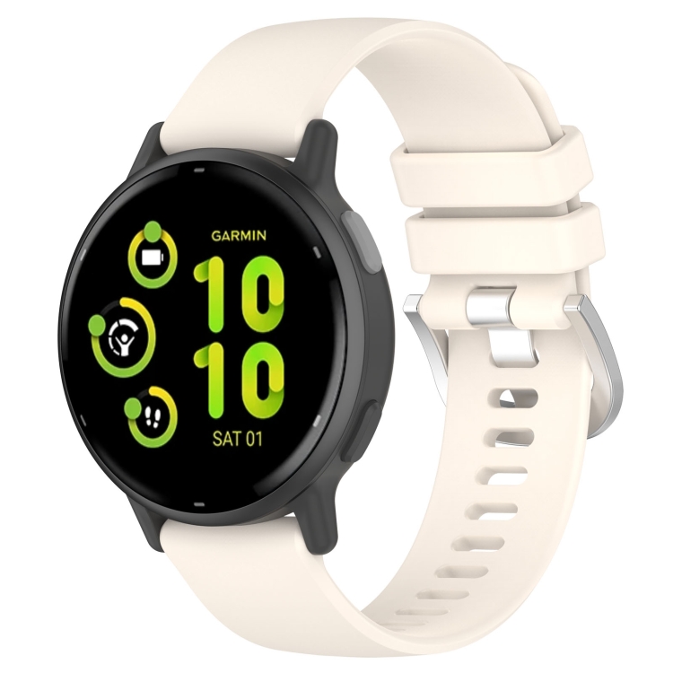 SILICONE Řemínek Pro Garmin Vivo Active 5 Béžový