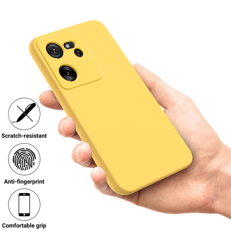 RUBBER Ochranný Kryt Pro Xiaomi 13T / 13T Pro žlutý